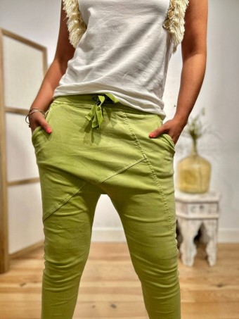 Jeans Baggy SKALE Verde Manzana HEVE