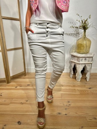 Jeans Baggy DASSEL Blanco HEVE