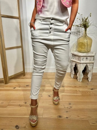 Jeans Baggy DASSEL Blanco HEVE