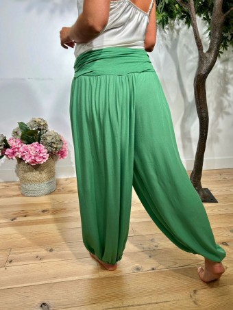 Pantalón Harem ALADDÍN Verde Trébol HEVE