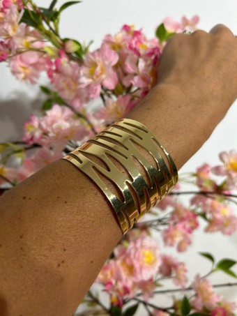Brazalete Metal Calado GOALIE Oro HEVE
