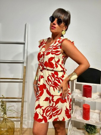 Vestido Corto Estampado DOMENICA HEVE