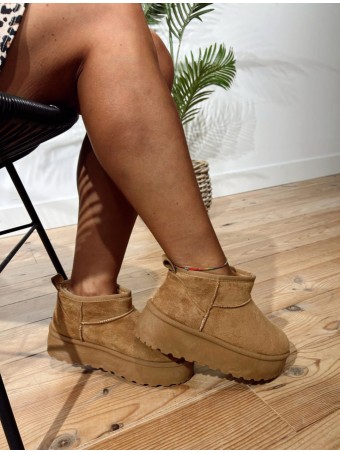 Bota Australiana Baja Plataforma THUNDARA Camel HEVE