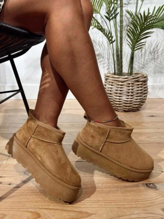 Bota Australiana Baja Plataforma THUNDARA Camel HEVE