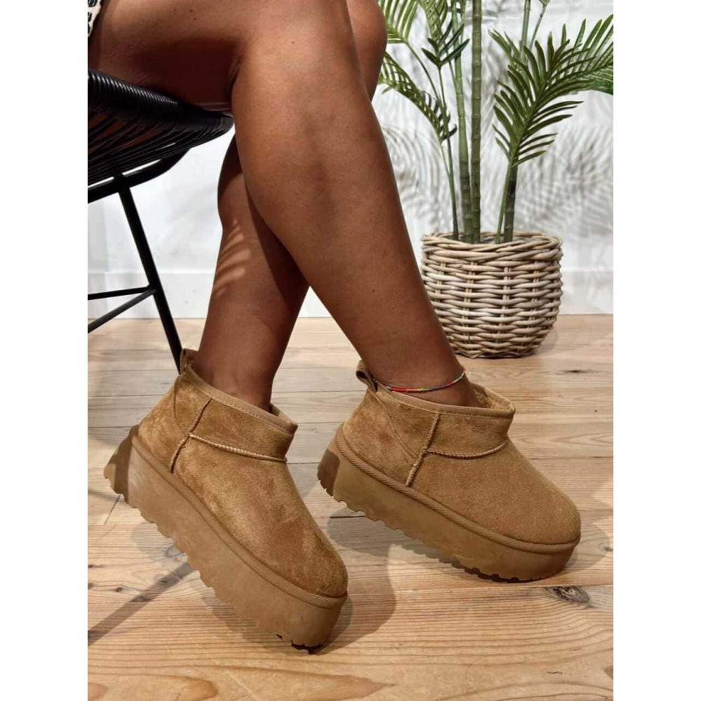 Bota Australiana Baja Plataforma THUNDARA Camel HEVE