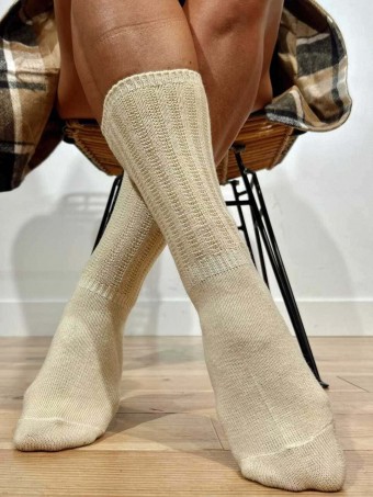 Calcetines Altos Vainicas SLINGER Beige HEVE