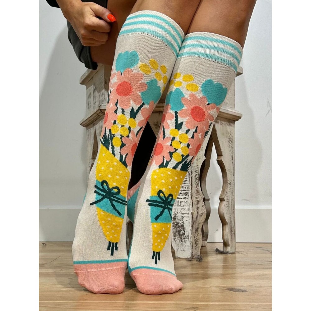 Calcetines Largos Flores BOUQUET HEVE