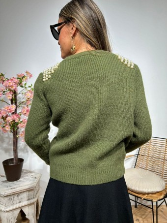 Jersey Perlas CHANCERY Verde Militar HEVE