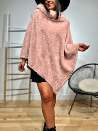 Poncho Pelo WHARMBY Rosa HEVE