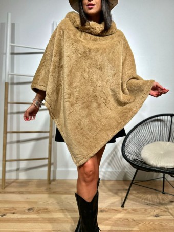 Poncho Pelo WHARMBY Camel HEVE