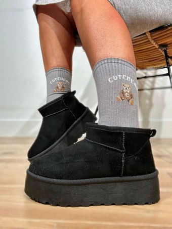 Calcetines Altos Osito CUTE BEAR Gris HEVE