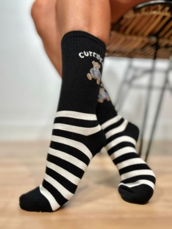 Calcetines Altos Osito CUTE BEAR Negro HEVE