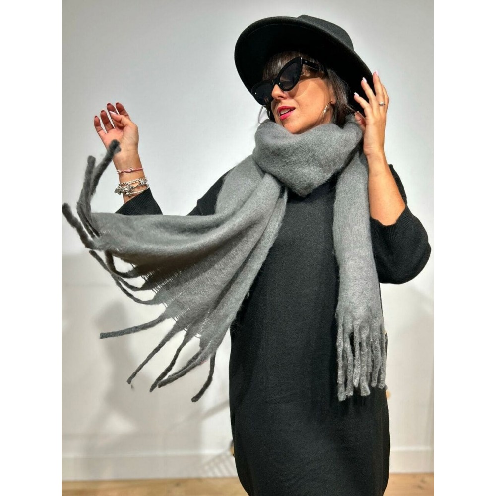 Bufanda Lisa Rectangular WHIMSTER Gris HEVE