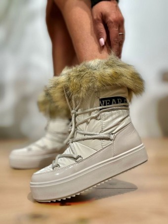 Bota Apre Ski Pelo MOONSTONE Beige HEVE