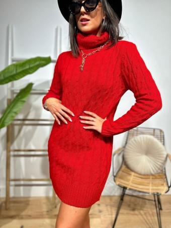 Vestido Punto Ochos WIDEROY Rojo HEVE