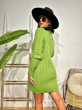 Vestido Punto Ochos WIDEROY Verde HEVE