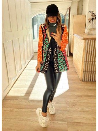 Blazer Print Color Block SHEERETI HEVE