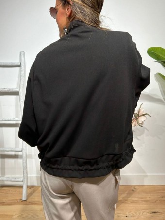 Chaqueta Bomber Lisa MANFRED Negro HEVE