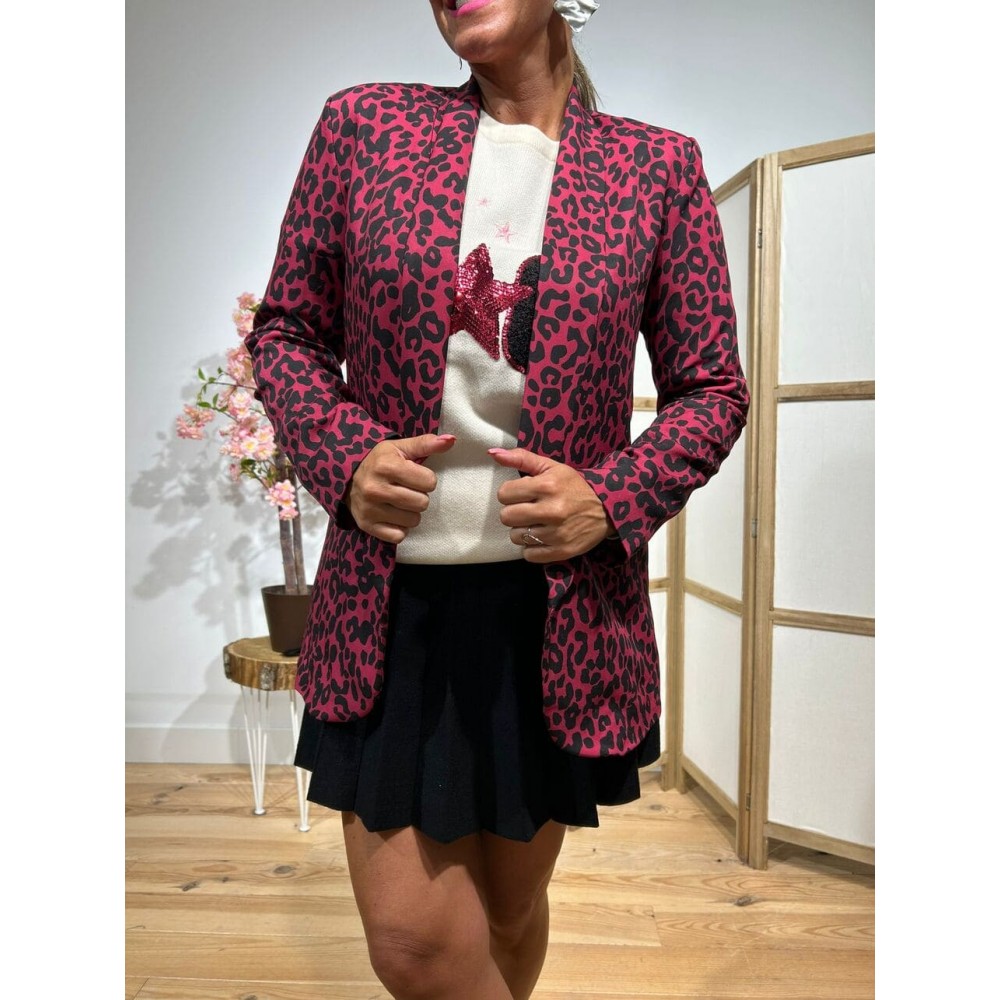 Blazer Estampado Print SWONGER Magenta HEVE