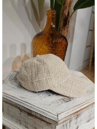 Gorra Tweed GIBBER Beige HEVE