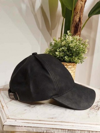 Gorra Polipiel WENZEL Negro HEVE