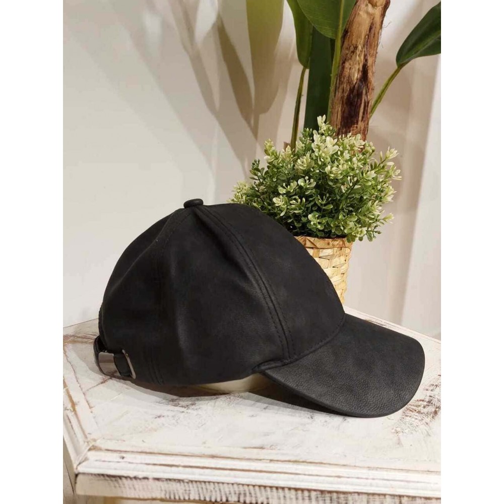 Gorra Polipiel WENZEL Negro HEVE