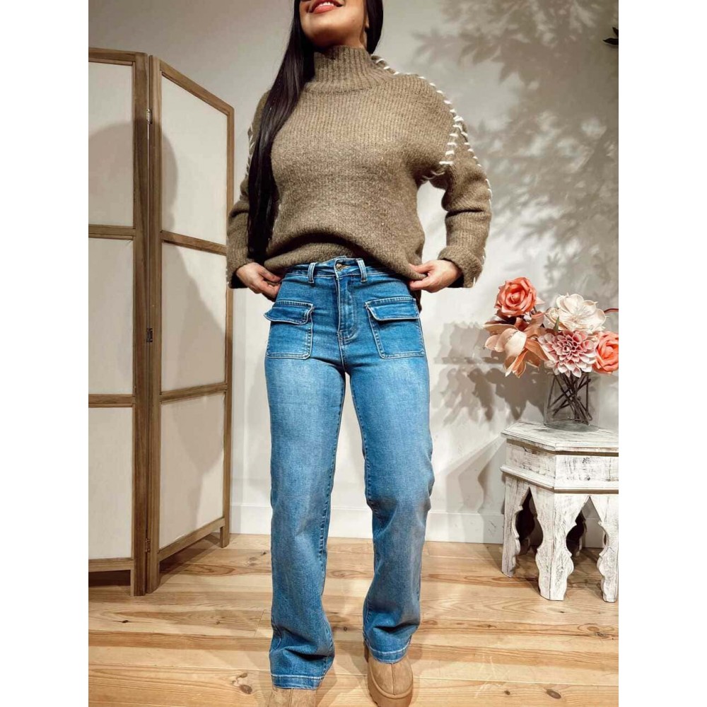 Jeans Straight High Waist MALTER HEVE