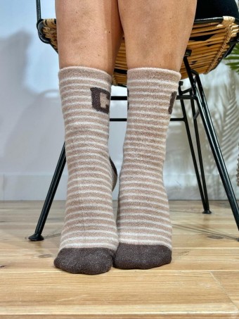 Calcetines Soft Rayas CALLOWAY Taupe HEVE