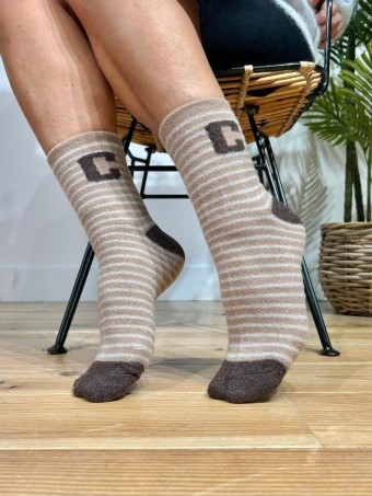 Calcetines Soft Rayas CALLOWAY Taupe HEVE