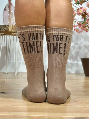 Calcetines Altos Canalé PARTY TIME Camel HEVE