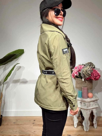 Trench Tachas Desmontable SINEWAY Verde Militar HEVE