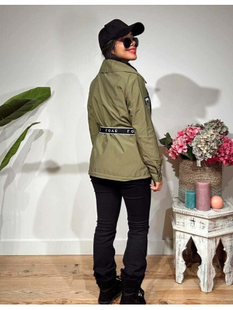 Trench Tachas Desmontable SINEWAY Verde Militar HEVE