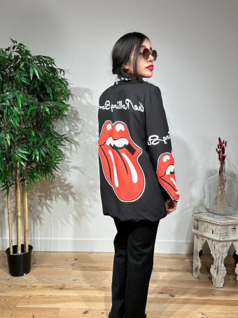 Blazer Estampado Lettering THE ROLLING STONES HEVE