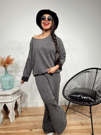 Conjunto Punto Oversize SALLYROSS Gris HEVE