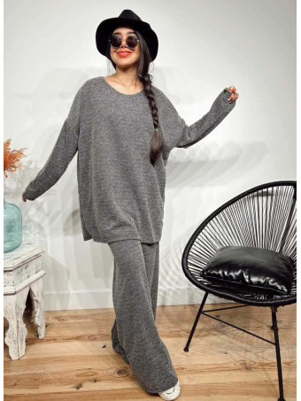 Conjunto Punto Oversize SALLYROSS Gris HEVE