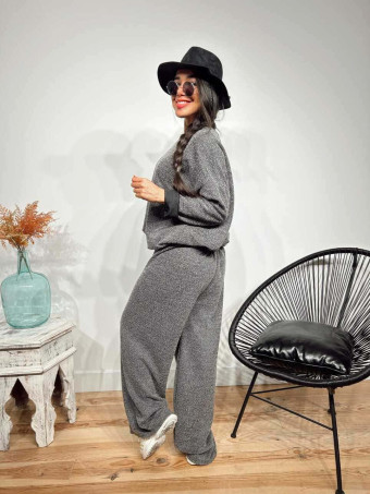 Conjunto Punto Oversize SALLYROSS Gris HEVE