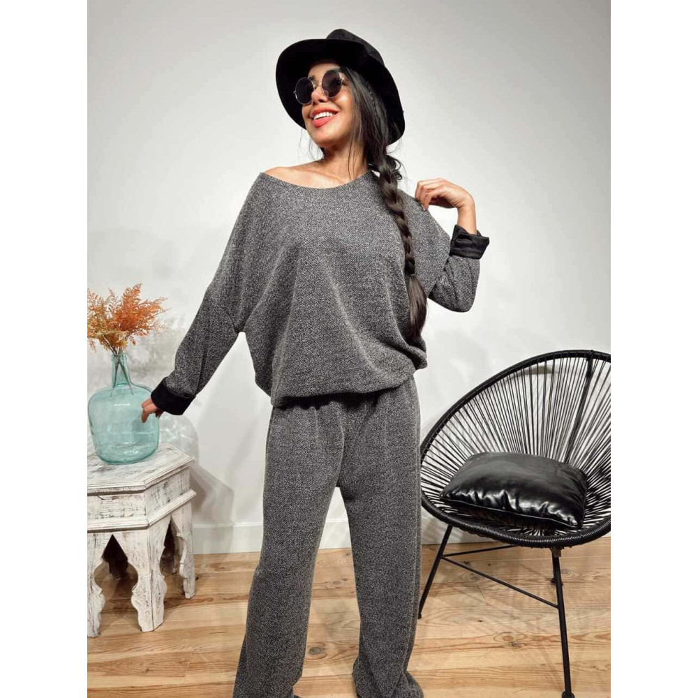 Conjunto Punto Oversize SALLYROSS Gris HEVE