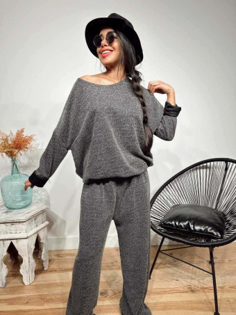 Conjunto Punto Oversize SALLYROSS Gris HEVE