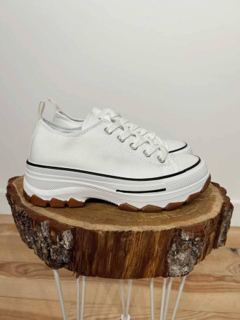 Sneaker Tela Plataforma MATRIVER Blanco HEVE