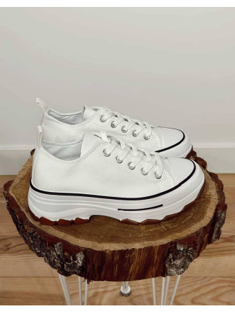 Sneaker Tela Plataforma MATRIVER Blanco HEVE