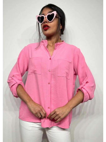 Camisa Fluida FLOSSIE Rosa Chicle HEVE