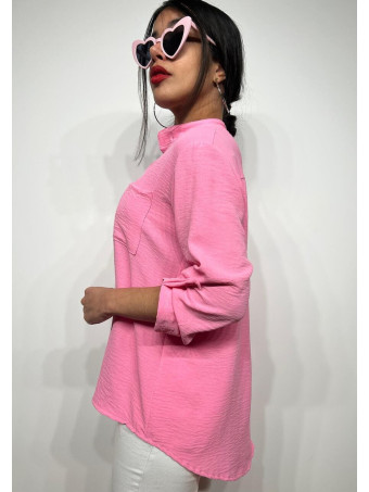 Camisa Fluida FLOSSIE Rosa Chicle HEVE