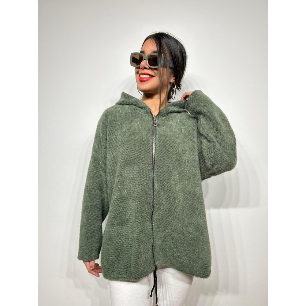 PuntChaqueta o Soft Cremallera WOOLWICH Verde Militar HEVE