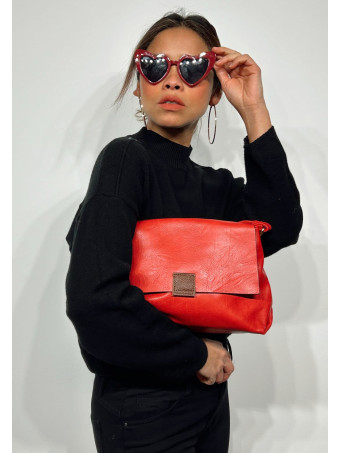 Bolso Básico Solapa SYABIL Rojo HEVE