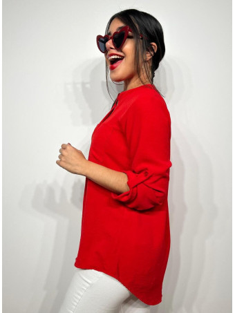 Camisa Fluida FLOSSIE Rojo HEVE
