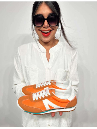 Deportiva Combinada Streetwear VALLEY Naranja HEVE