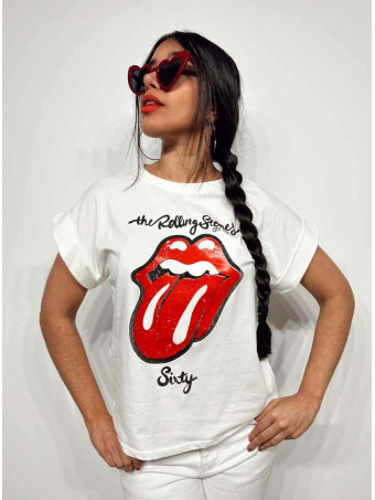 Camiseta Algodón ROLLING SIXTY Blanco HEVE