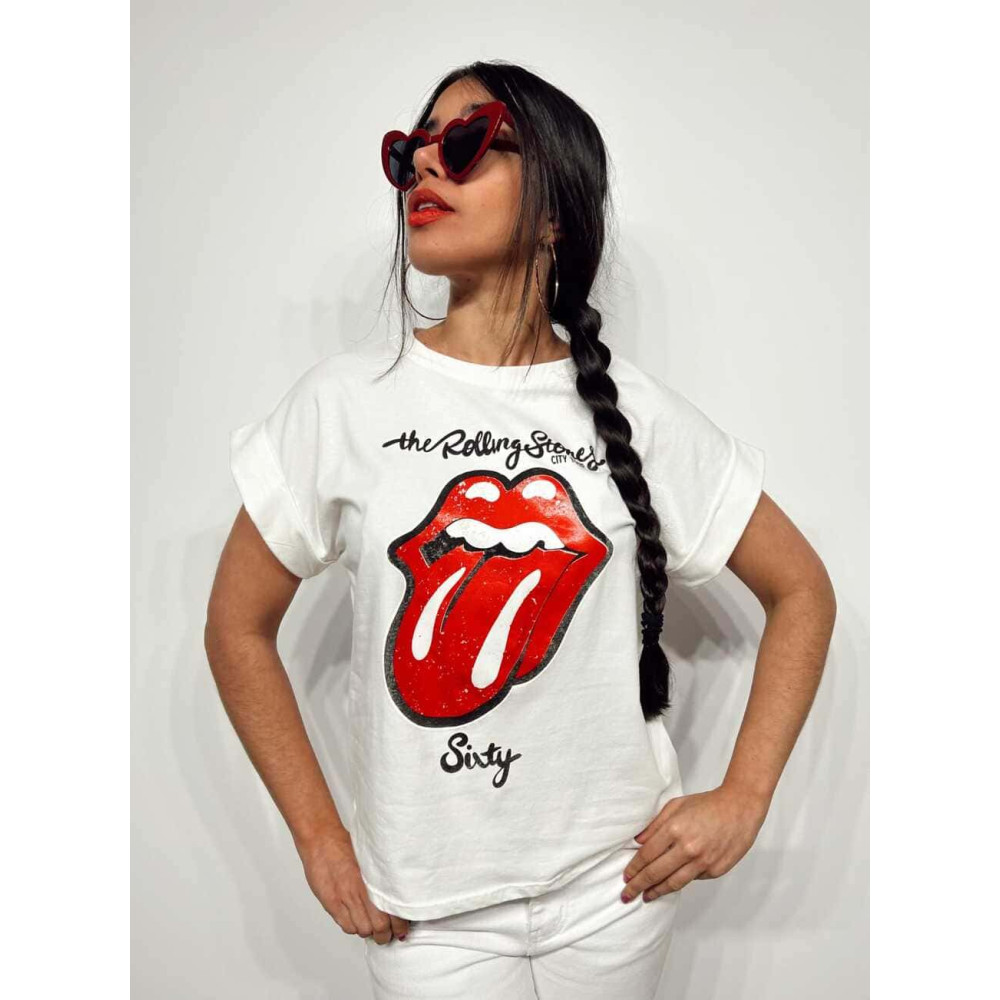 Camiseta Algodón ROLLING SIXTY Blanco HEVE