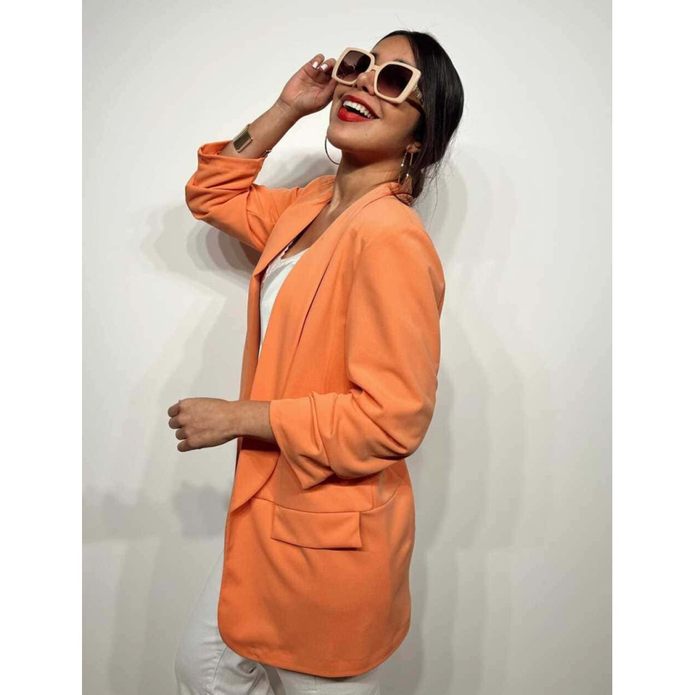 Blazer Frunces BIANCA Coral Claro HEVE