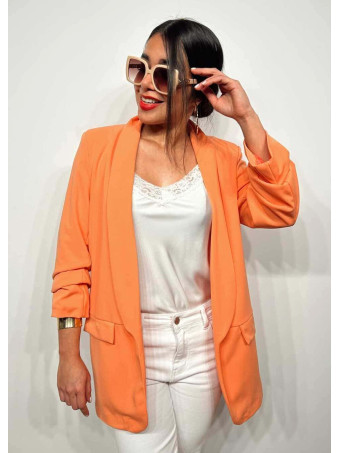 Blazer Frunces BIANCA Coral Claro HEVE